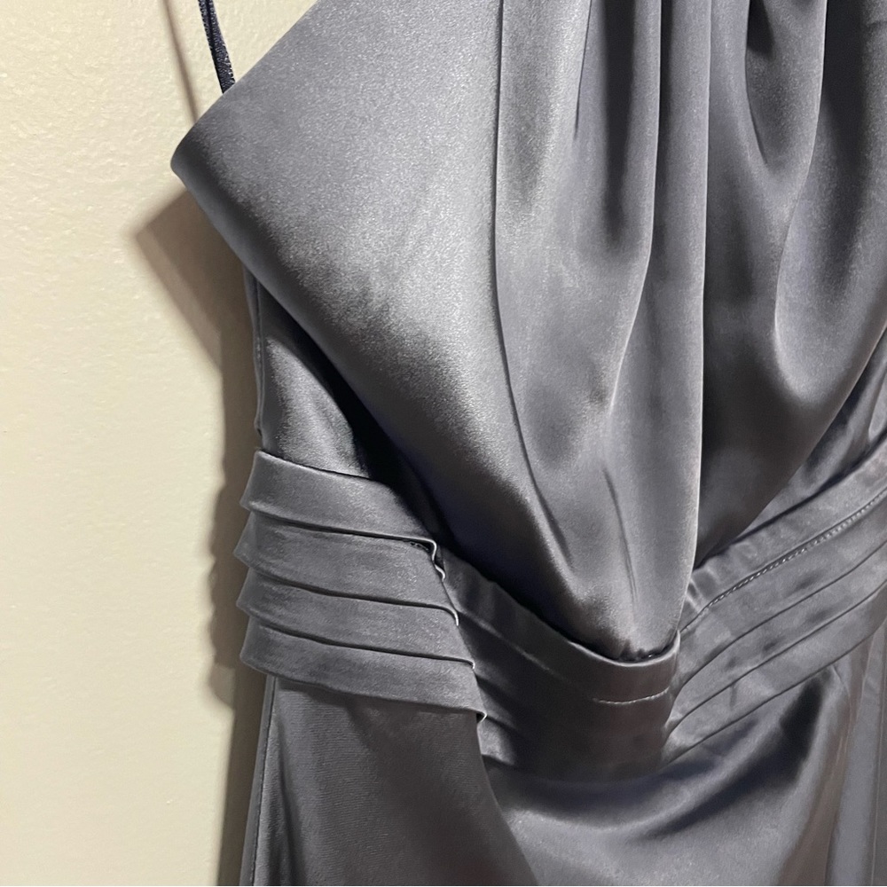 Keepsake the Label for Anthropologie Slate Blue Halter Formal Dress - Picture 7 of 13
